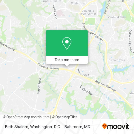 Beth Shalom map