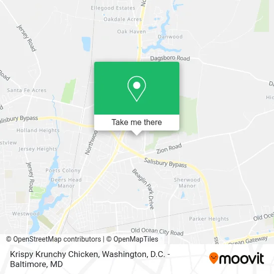 Krispy Krunchy Chicken map
