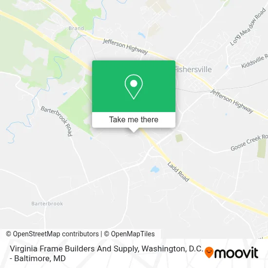 Virginia Frame Builders And Supply map
