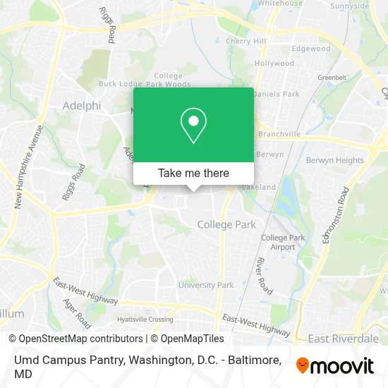 Umd Campus Pantry map