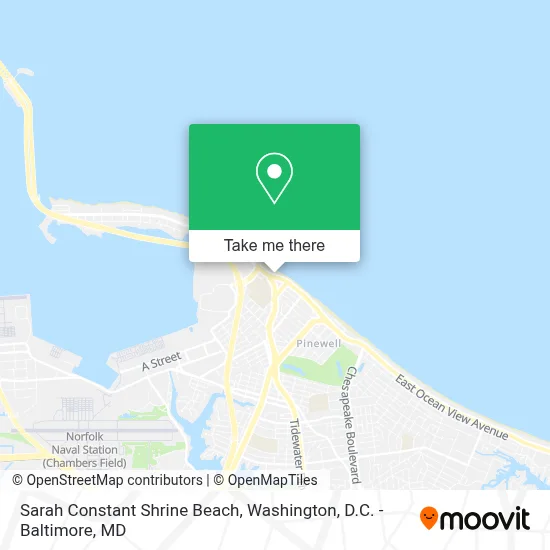Sarah Constant Shrine Beach map