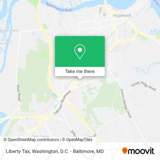 Liberty Tax map