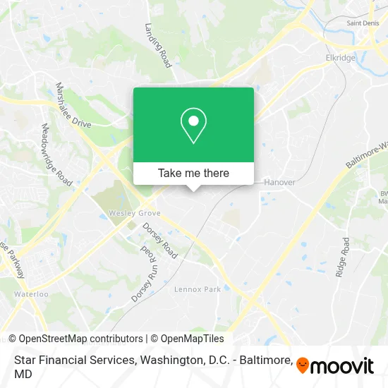 Star Financial Services map