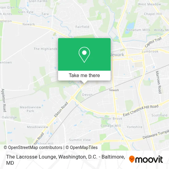 The Lacrosse Lounge map