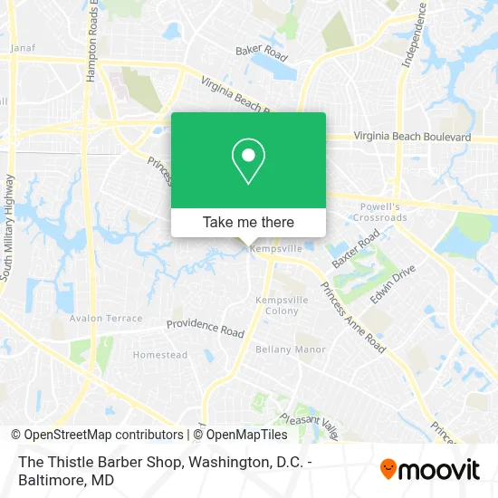The Thistle Barber Shop map