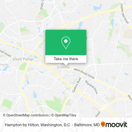 Hampton by Hilton map