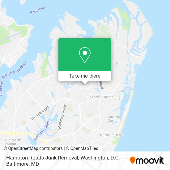 Hampton Roads Junk Removal map