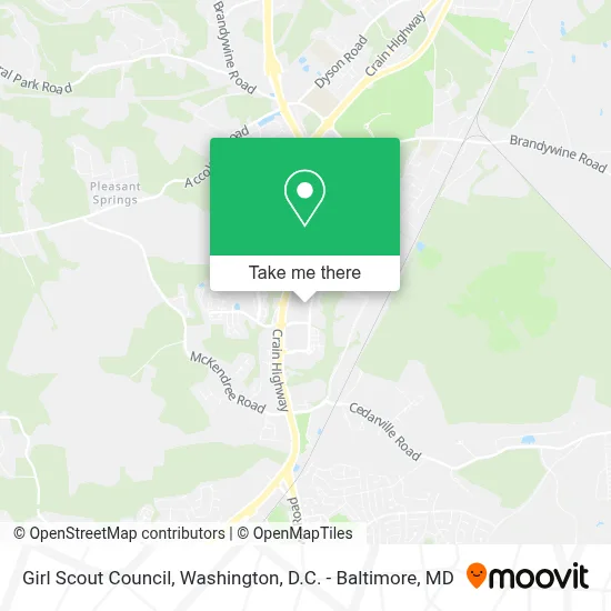 Girl Scout Council map