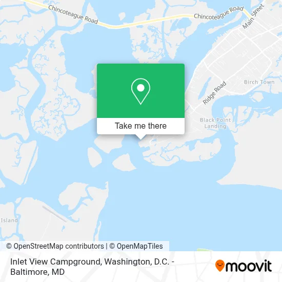 Inlet View Campground map