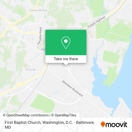 First Baptist Church map