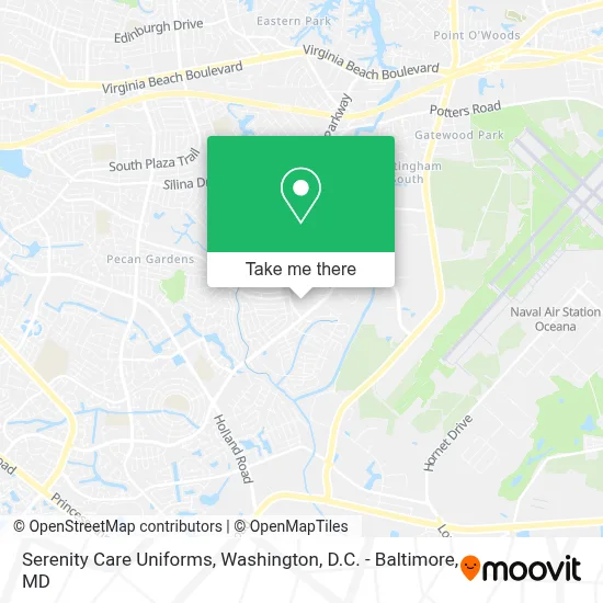 Serenity Care Uniforms map