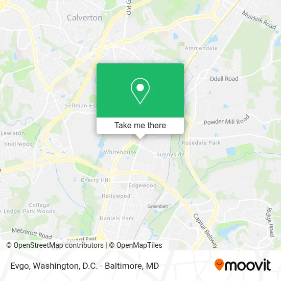 Evgo map