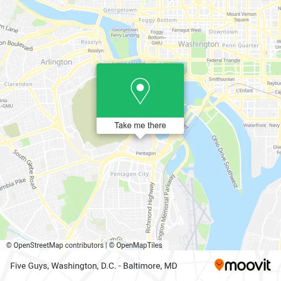 Five Guys map