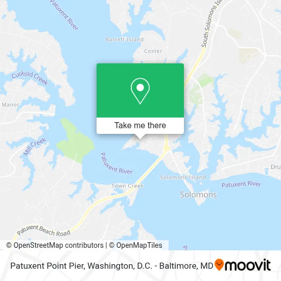 Patuxent Point Pier map