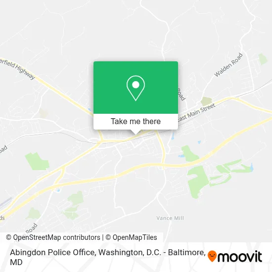 Abingdon Police Office map