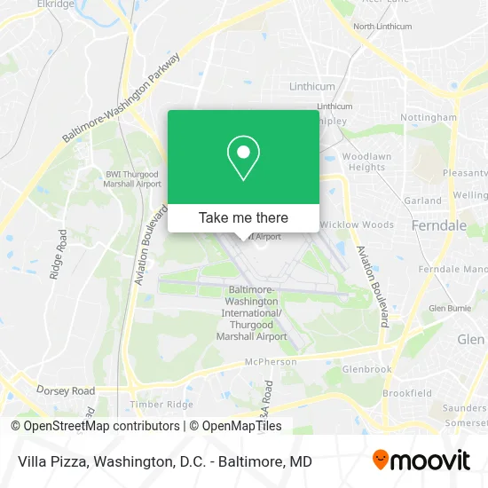 Villa Pizza map