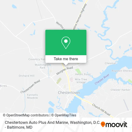 Chestertown Auto Plus And Marine map