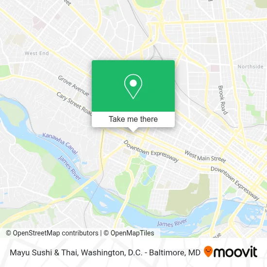 Mayu Sushi & Thai map