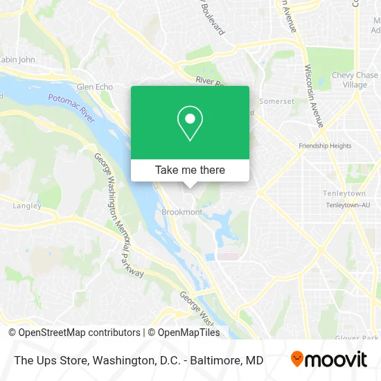 The Ups Store map