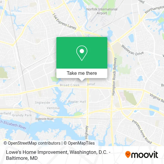Lowe's Home Improvement map