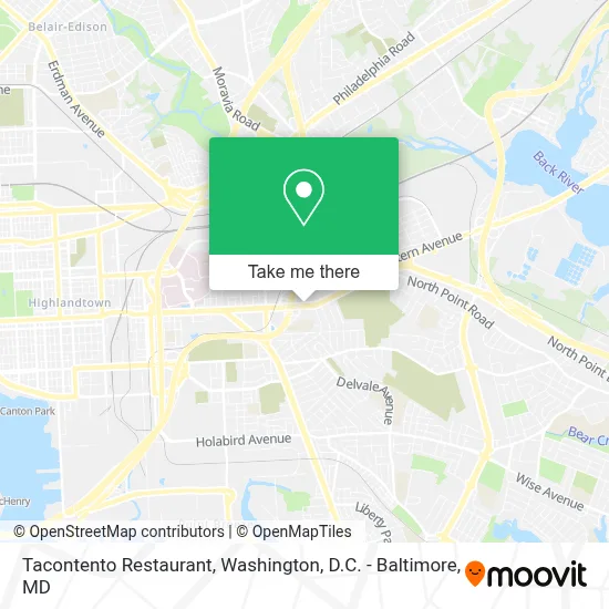 Tacontento Restaurant map