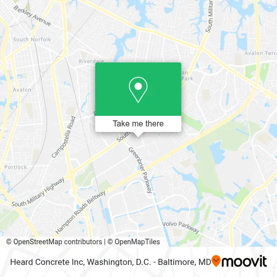 Heard Concrete Inc map
