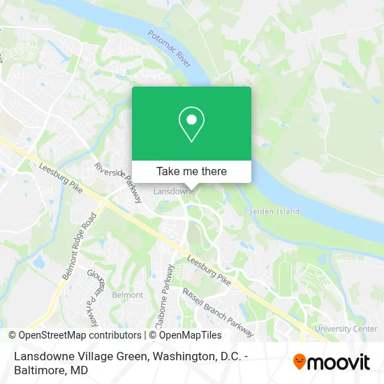 Lansdowne Village Green map
