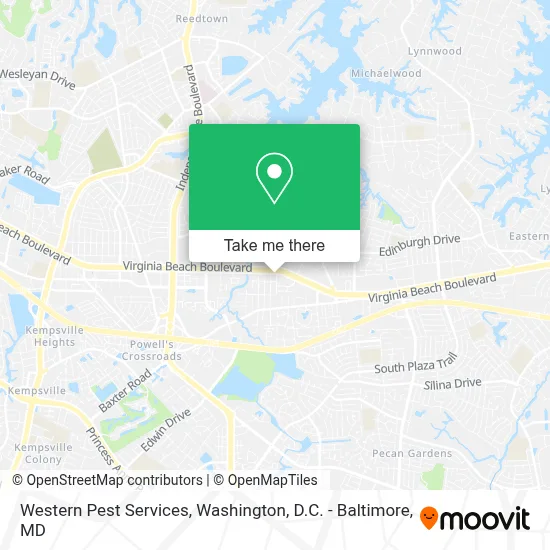 Western Pest Services map