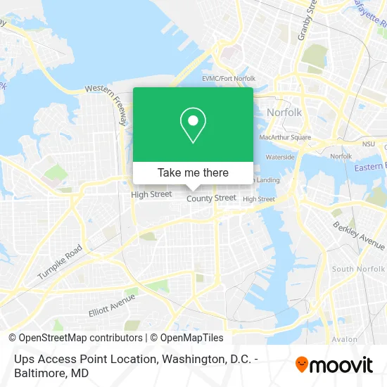 Ups Access Point Location map