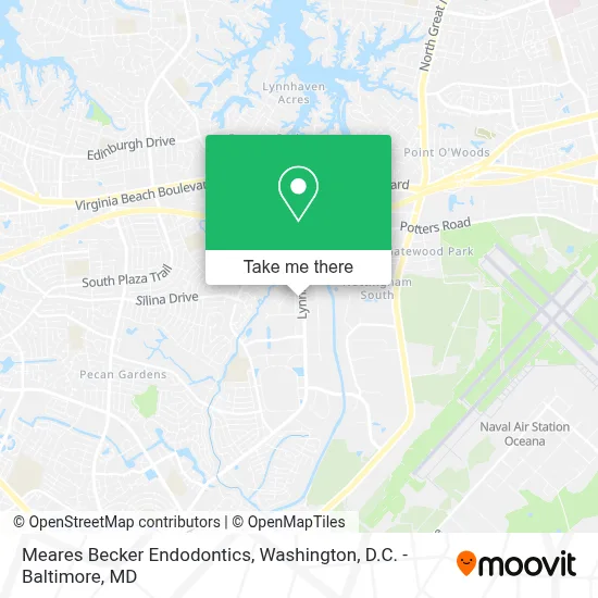 Meares Becker Endodontics map