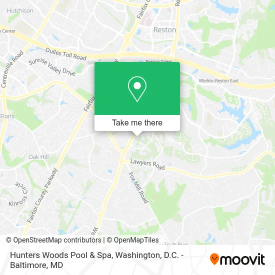 Hunters Woods Pool & Spa map