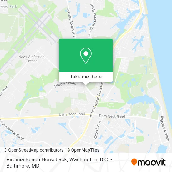 Virginia Beach Horseback map