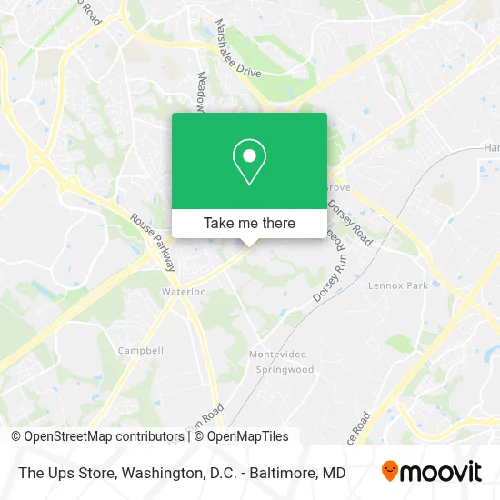 The Ups Store map