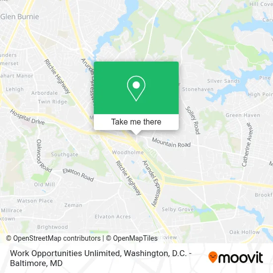 Work Opportunities Unlimited map