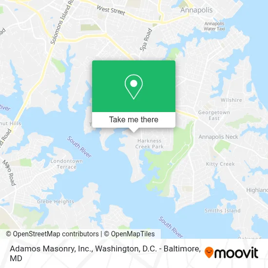 Adamos Masonry, Inc. map