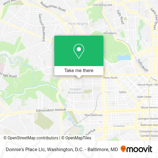 Donnie's Place Llc map