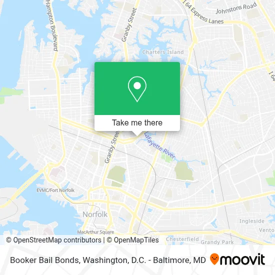 Booker Bail Bonds map