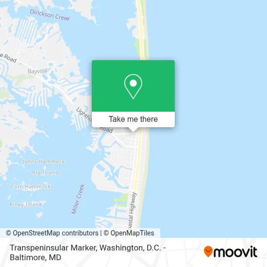 Transpeninsular Marker map