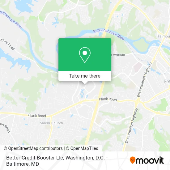 Better Credit Booster Llc map