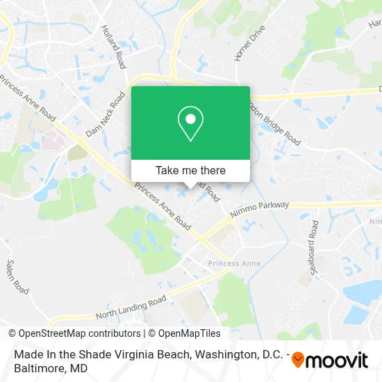 Made In the Shade Virginia Beach map