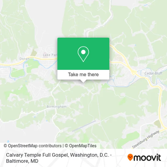 Calvary Temple Full Gospel map
