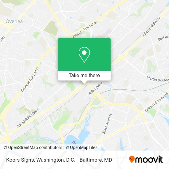 Koors Signs map
