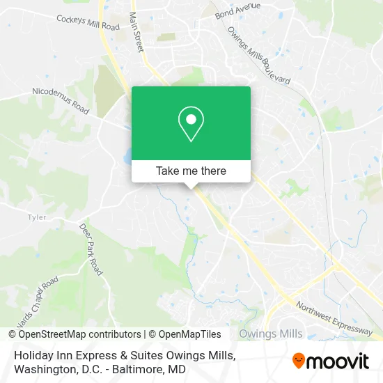 Holiday Inn Express & Suites Owings Mills map