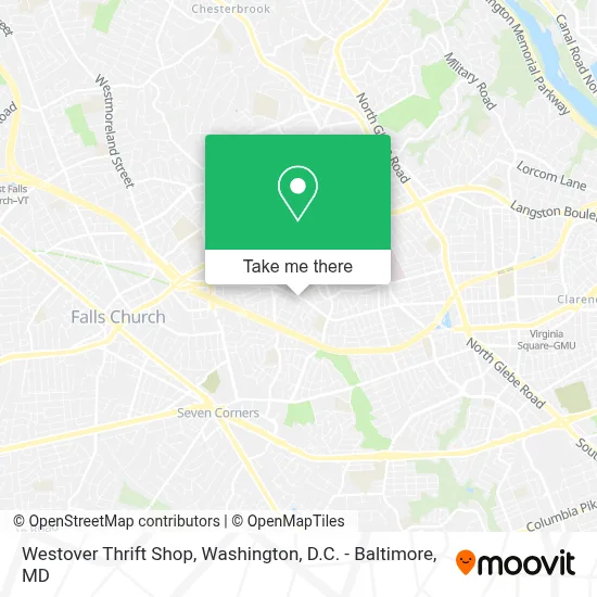 Westover Thrift Shop map