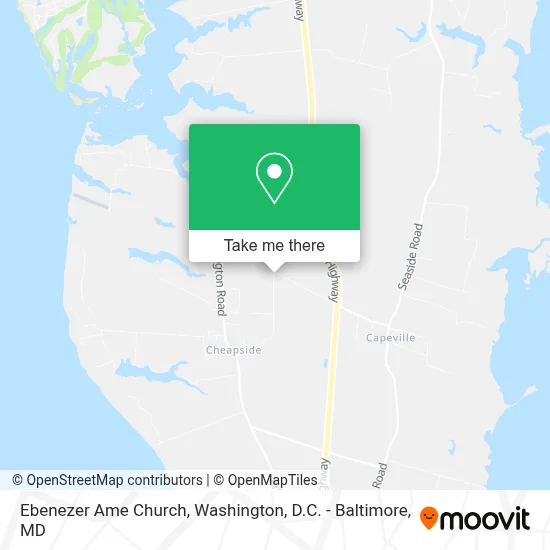 Ebenezer Ame Church map