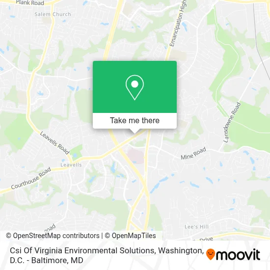 Csi Of Virginia Environmental Solutions map