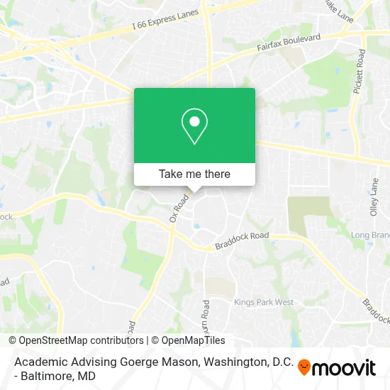 Academic Advising Goerge Mason map
