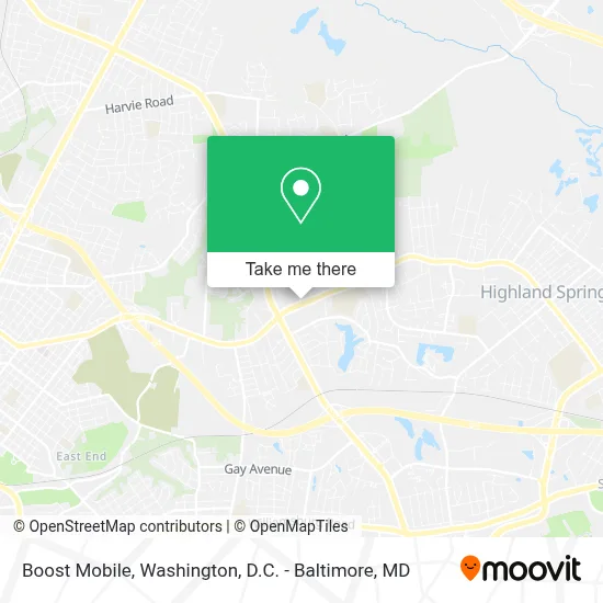 Boost Mobile map