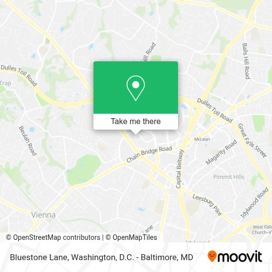 Bluestone Lane map