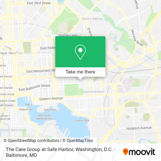 The Care Group at Safe Harbor map
